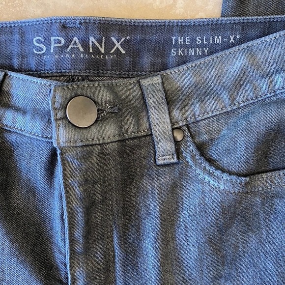 Spanx Grey Metallic The Slim X Skinny Size: 27 - Picture 4 of 5
